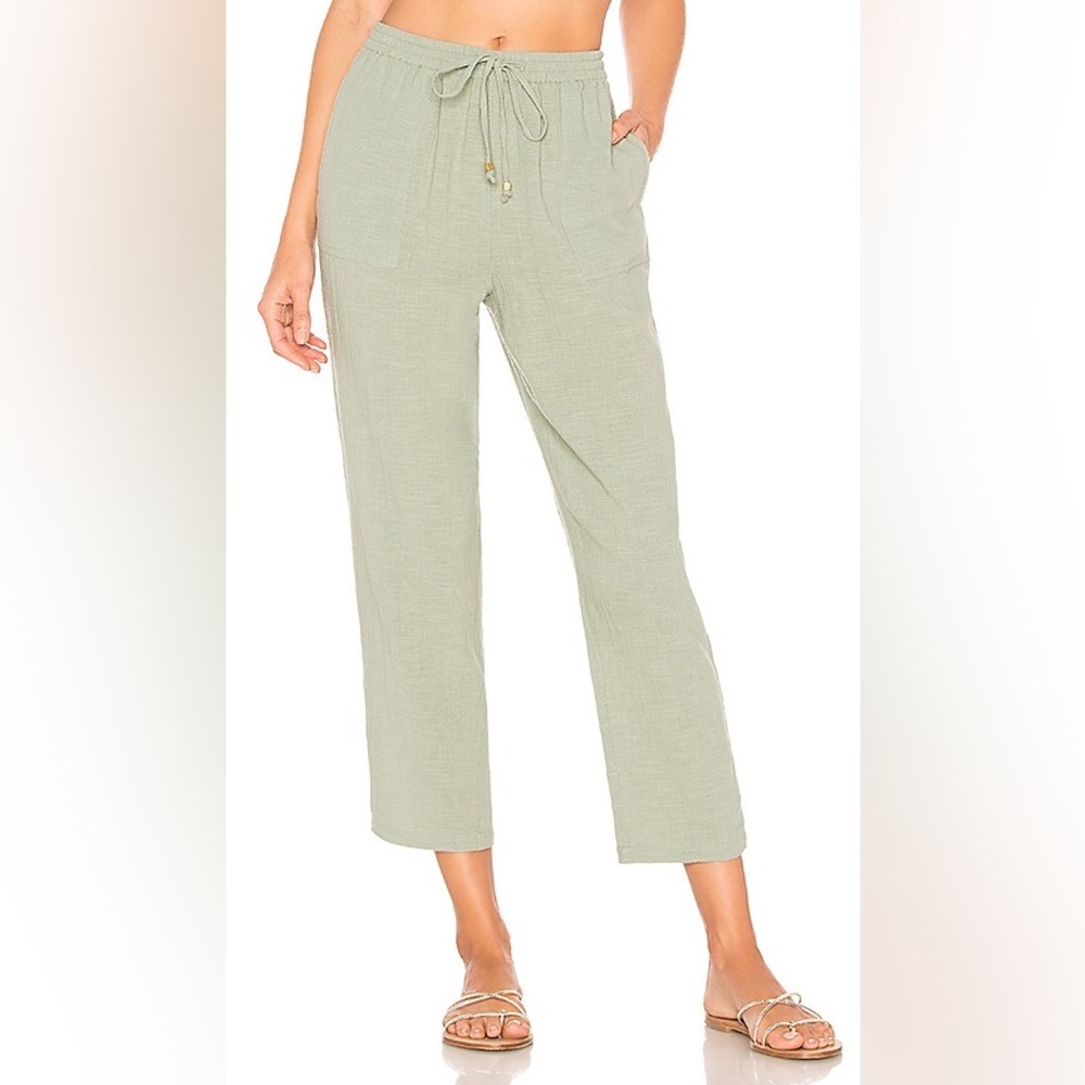 L SPACE Andres Pant in Reef Green NWT